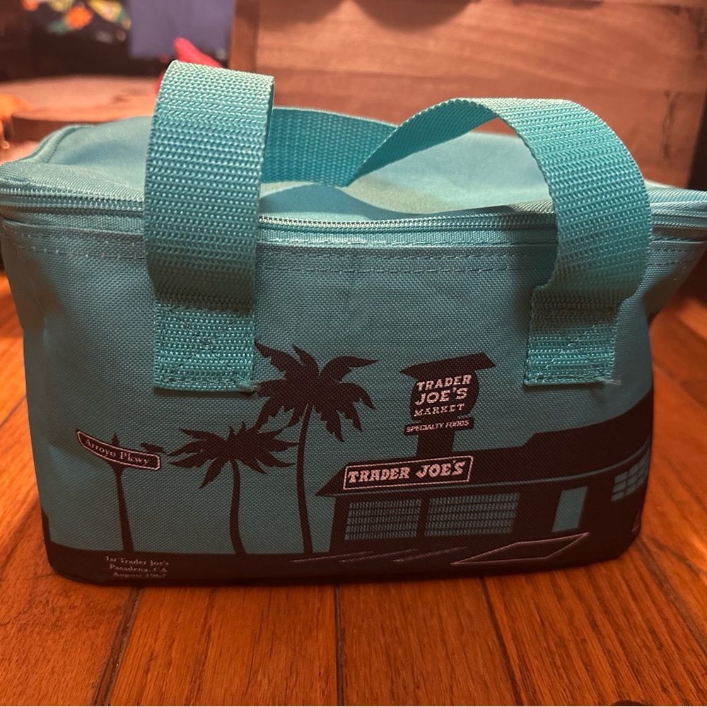 Trader Joe's Teal Insulated Tote Bag